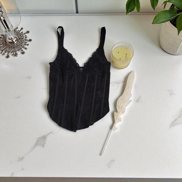 Meshki Women’s Black Sexy Corset Whimsy Gothic Regency Wired XS - Picture 9 of 11